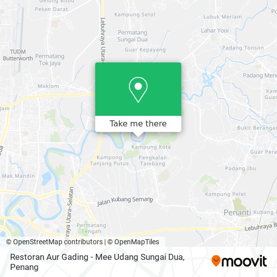 Restoran Aur Gading - Mee Udang Sungai Dua map