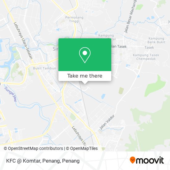 Peta KFC @ Komtar, Penang