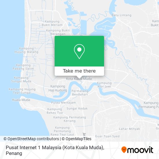 Peta Pusat Internet 1 Malaysia (Kota Kuala Muda)