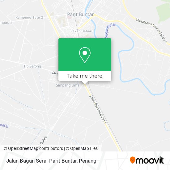 Jalan Bagan Serai-Parit Buntar map