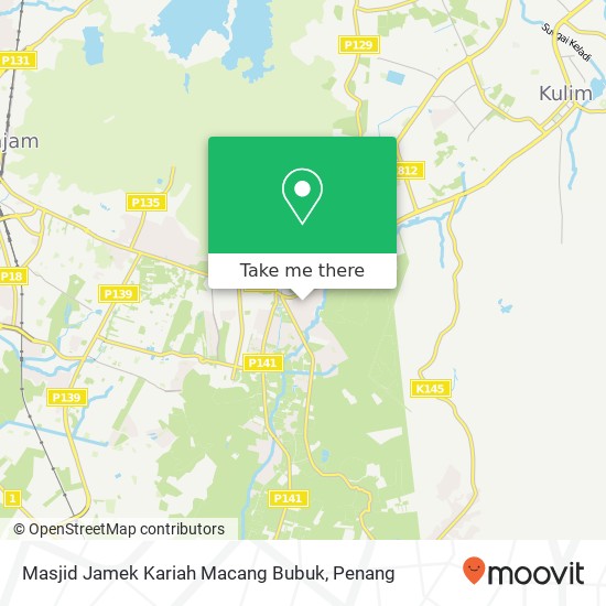 Peta Masjid Jamek Kariah Macang Bubuk