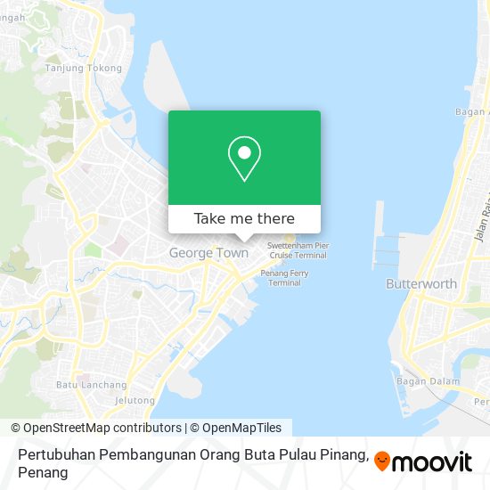Pertubuhan Pembangunan Orang Buta Pulau Pinang map