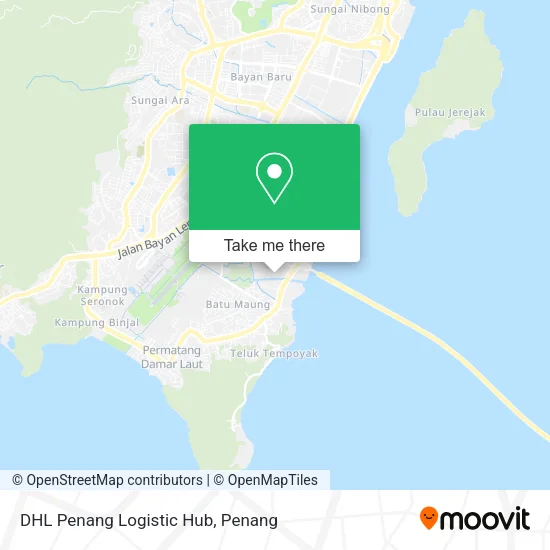 DHL Penang Logistic Hub map