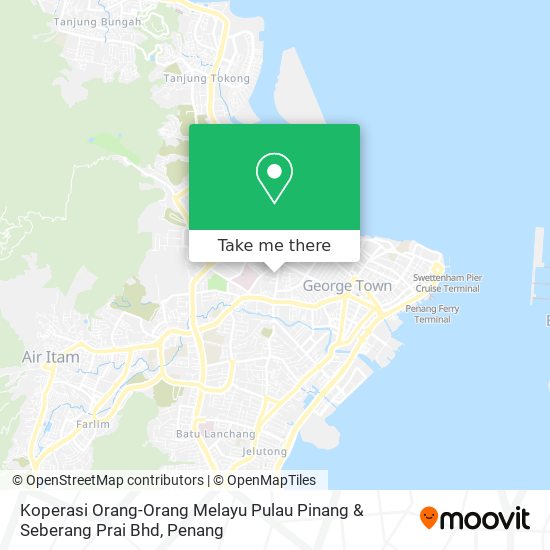 Koperasi Orang-Orang Melayu Pulau Pinang & Seberang Prai Bhd map