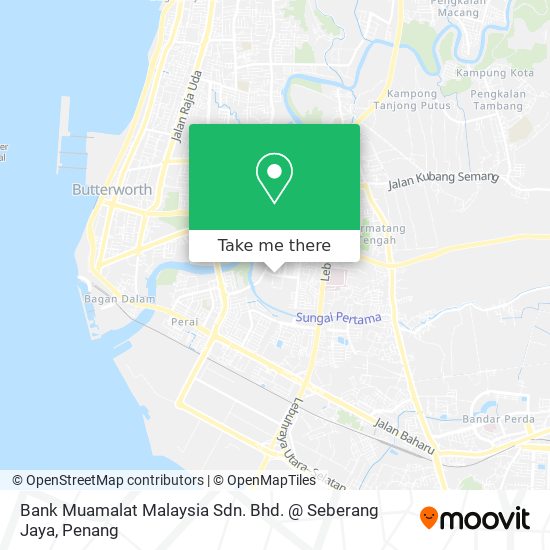 Peta Bank Muamalat Malaysia Sdn. Bhd. @ Seberang Jaya