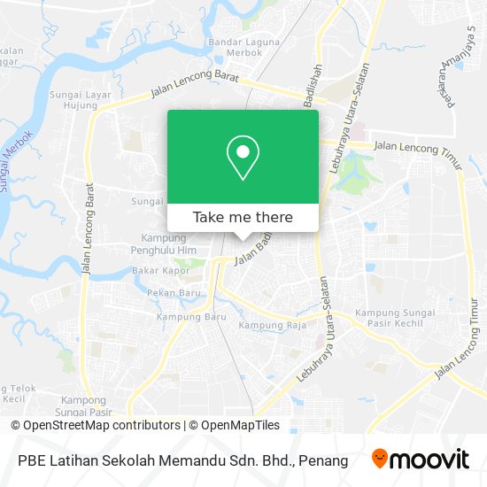 PBE Latihan Sekolah Memandu Sdn. Bhd. map