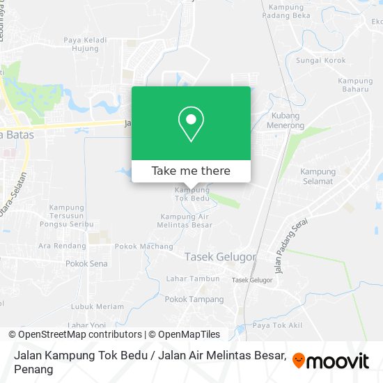 Peta Jalan Kampung Tok Bedu / Jalan Air Melintas Besar