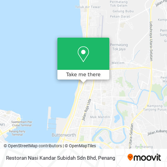 Peta Restoran Nasi Kandar Subidah Sdn Bhd