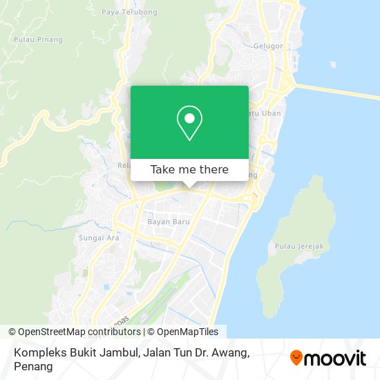 Peta Kompleks Bukit Jambul, Jalan Tun Dr. Awang