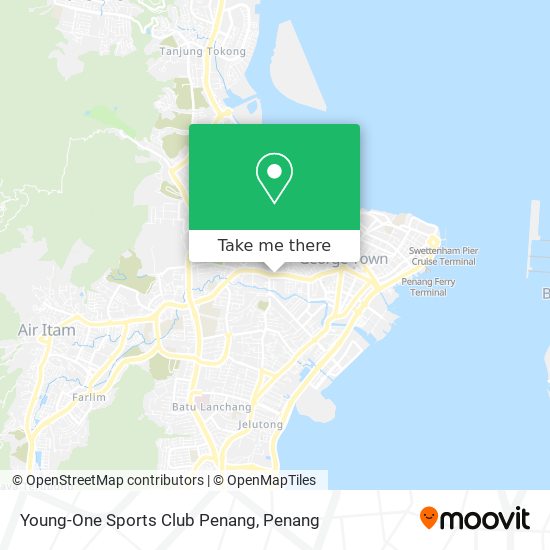 Young-One Sports Club Penang map