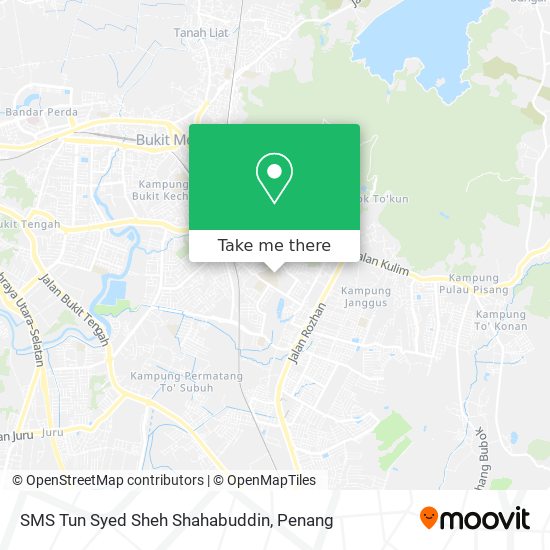 SMS Tun Syed Sheh Shahabuddin map