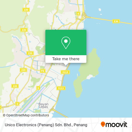 Unico Electronics (Penang) Sdn. Bhd. map