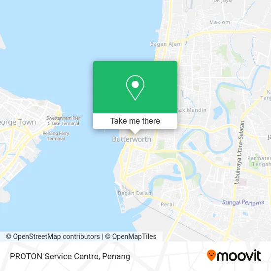 PROTON Service Centre map