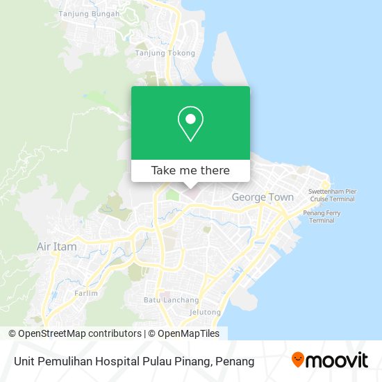 Unit Pemulihan Hospital Pulau Pinang map
