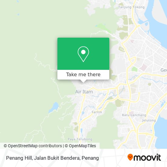 Penang Hill, Jalan Bukit Bendera map