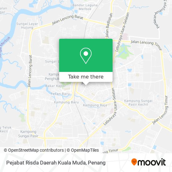 Pejabat Risda Daerah Kuala Muda map