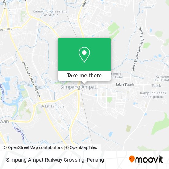 Peta Simpang Ampat Railway Crossing