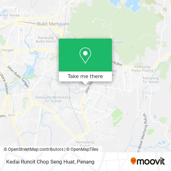 Peta Kedai Runcit Chop Seng Huat
