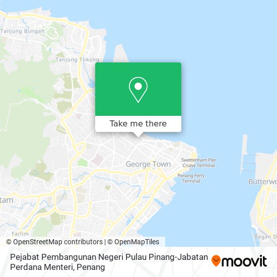 Pejabat Pembangunan Negeri Pulau Pinang-Jabatan Perdana Menteri map