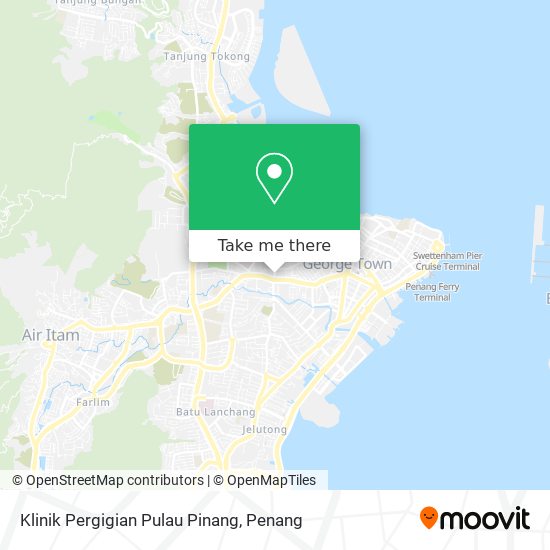Peta Klinik Pergigian Pulau Pinang