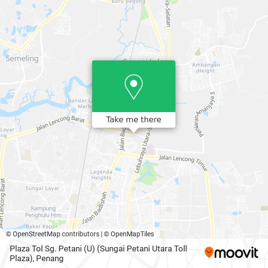 Plaza Tol Sg. Petani (U) (Sungai Petani Utara Toll Plaza) map