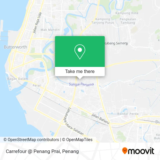 Carrefour @ Penang Prai map