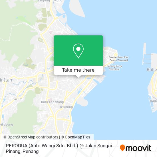 Peta PERODUA (Auto Wangi Sdn. Bhd.) @ Jalan Sungai Pinang