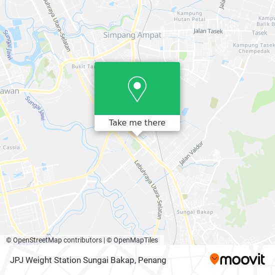 JPJ Weight Station Sungai Bakap map