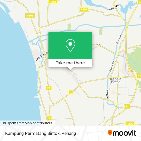 Kampung Permatang Sintok map