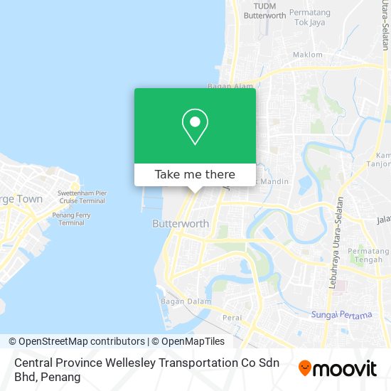 Central Province Wellesley Transportation Co Sdn Bhd map