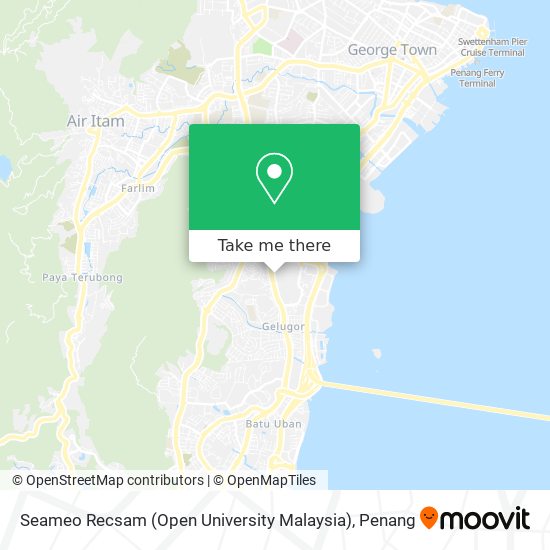 Seameo Recsam (Open University Malaysia) map