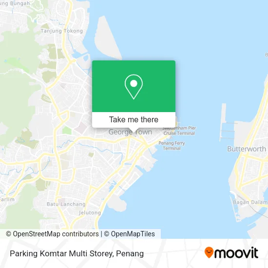 Parking Komtar Multi Storey map