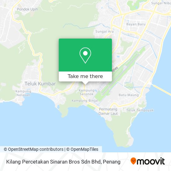 Peta Kilang Percetakan Sinaran Bros Sdn Bhd