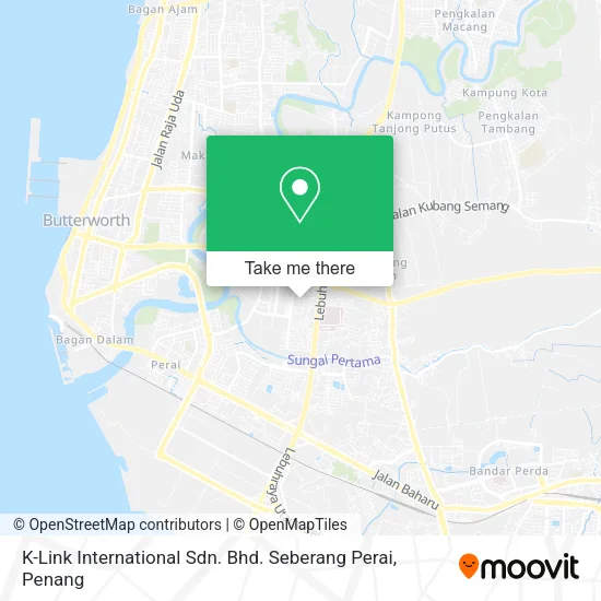 K-Link International Sdn. Bhd. Seberang Perai map