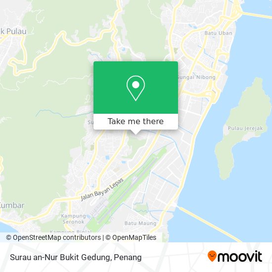 Peta Surau an-Nur Bukit Gedung