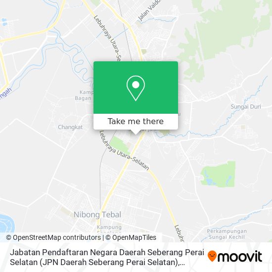 Jabatan Pendaftaran Negara Daerah Seberang Perai Selatan (JPN Daerah Seberang Perai Selatan) map