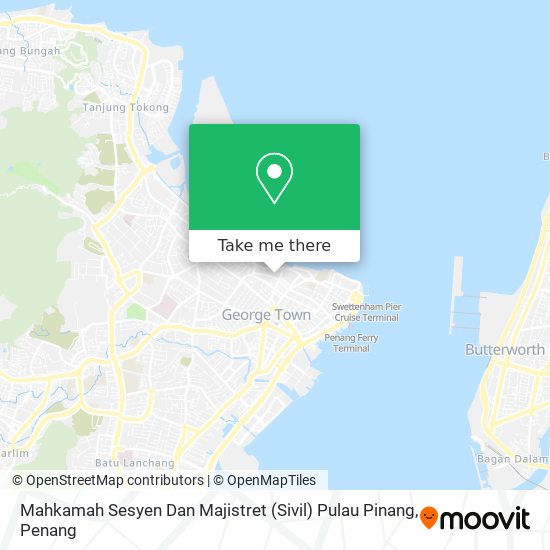 Peta Mahkamah Sesyen Dan Majistret (Sivil) Pulau Pinang
