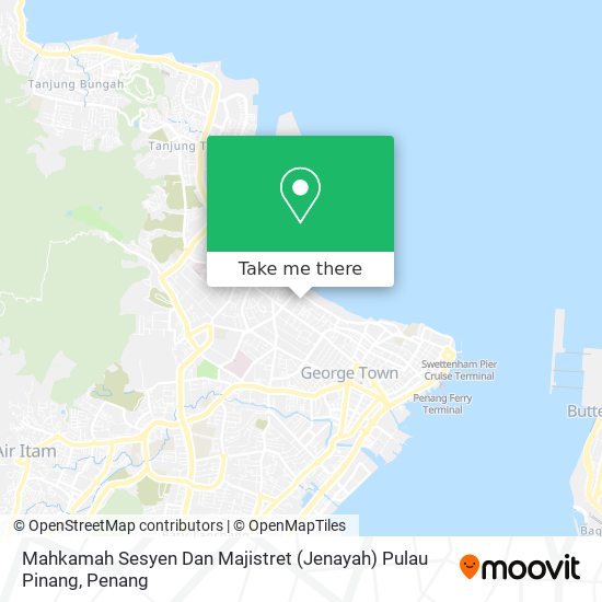 Peta Mahkamah Sesyen Dan Majistret (Jenayah) Pulau Pinang