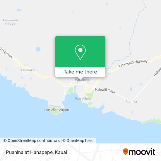 Puahina at Hanapepe map