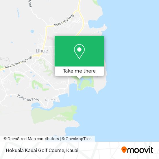 Hokuala Kauai Golf Course map