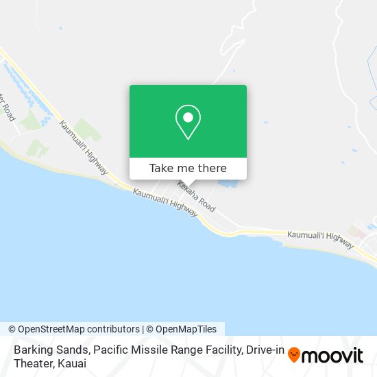 Barking Sands, Pacific Missile Range Facility, Drive-in Theater map