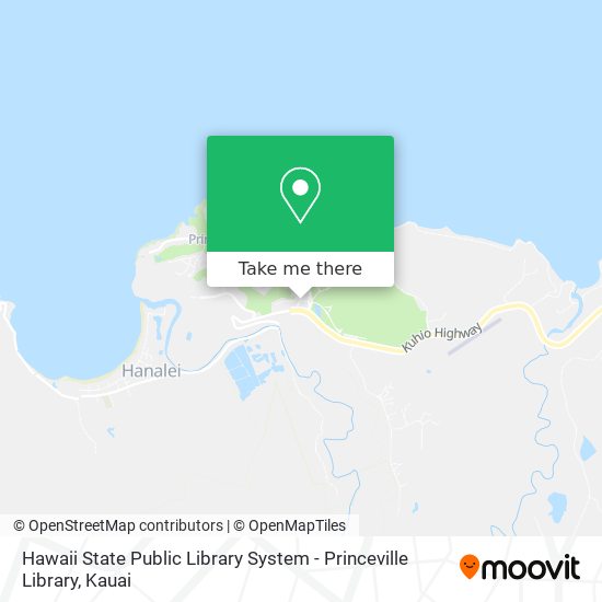 Hawaii State Public Library System - Princeville Library map