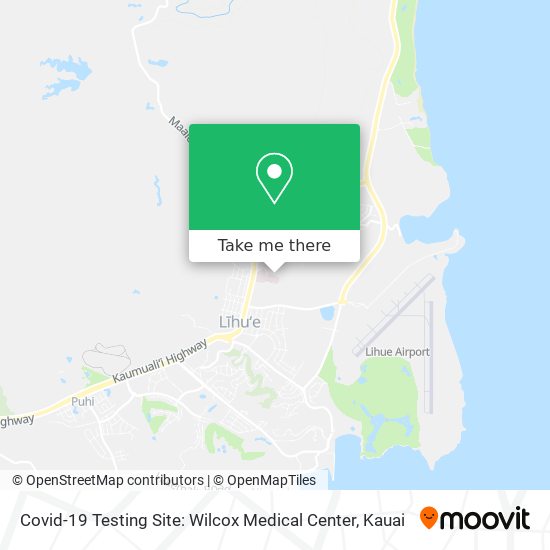 Covid-19 Testing Site: Wilcox Medical Center map