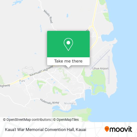 Kaua'I War Memorial Convention Hall map