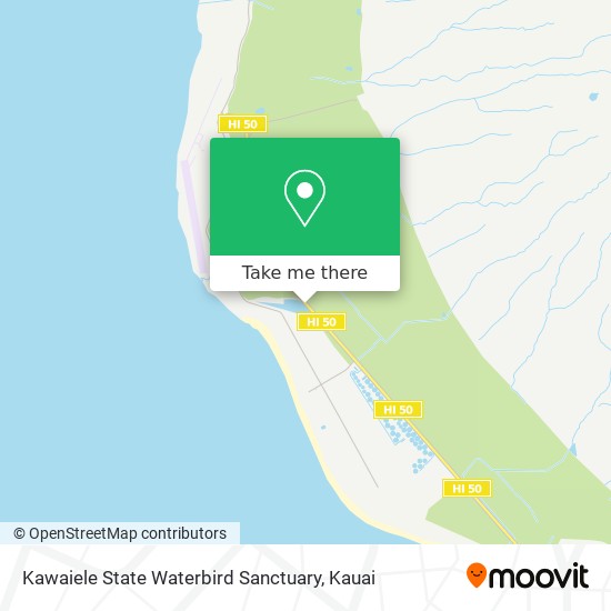Kawaiele State Waterbird Sanctuary map