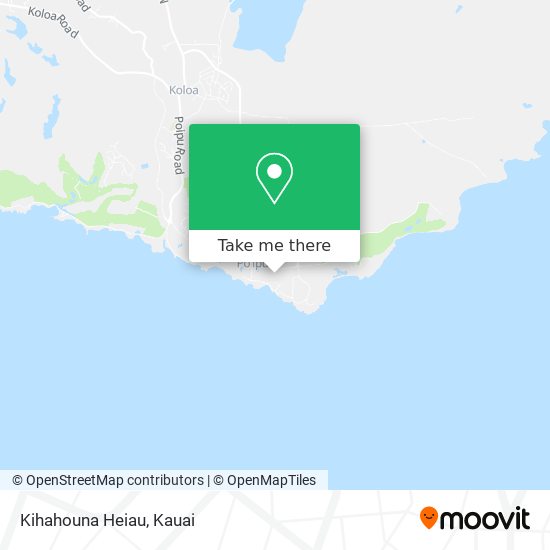 Kihahouna Heiau map