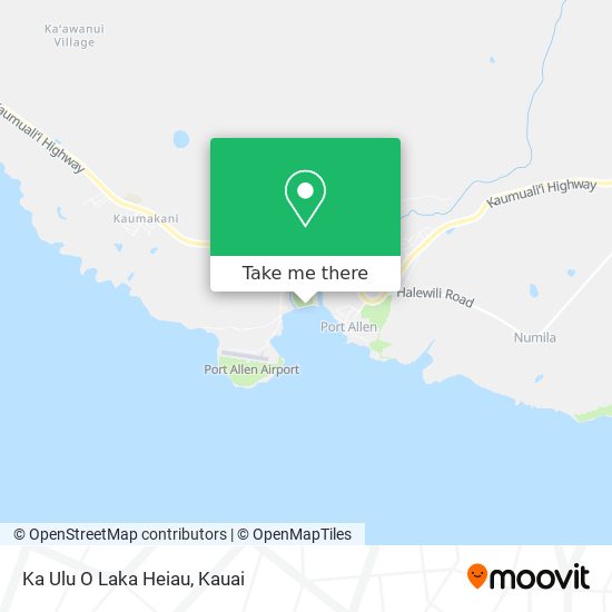 Mapa de Ka Ulu O Laka Heiau