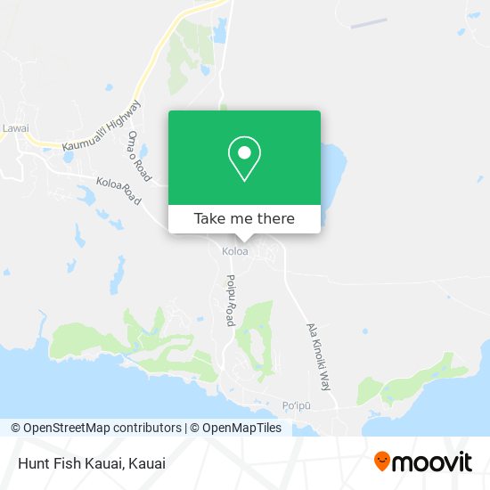 Mapa de Hunt Fish Kauai