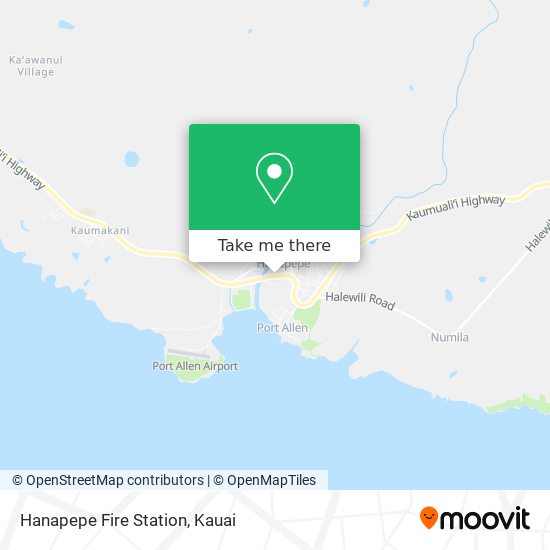 Hanapepe Fire Station map