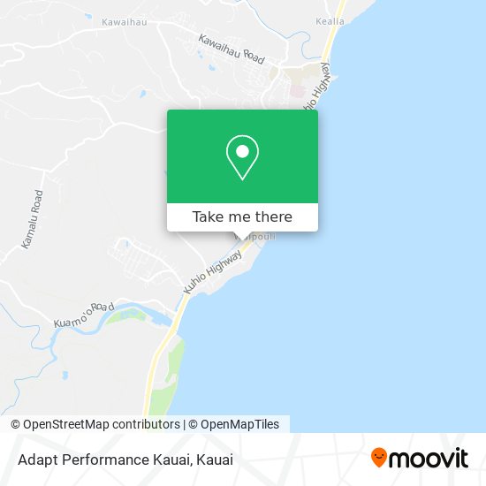 Adapt Performance Kauai map